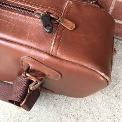 Reunion Blues Leather Tenor Saxophone Gig Bag - Distressed Brown image 4