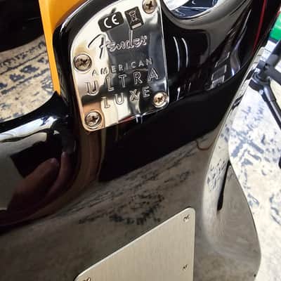 Fender American Ultra Luxe Stratocaster Floyd Rose HSS 2021 - MINT - MINT - Present - Mystic Black image 6
