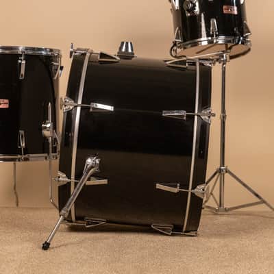 Vintage Yamaha 5000 Jet Black Drum Set 16x24 10x12 and 16x16 image 10