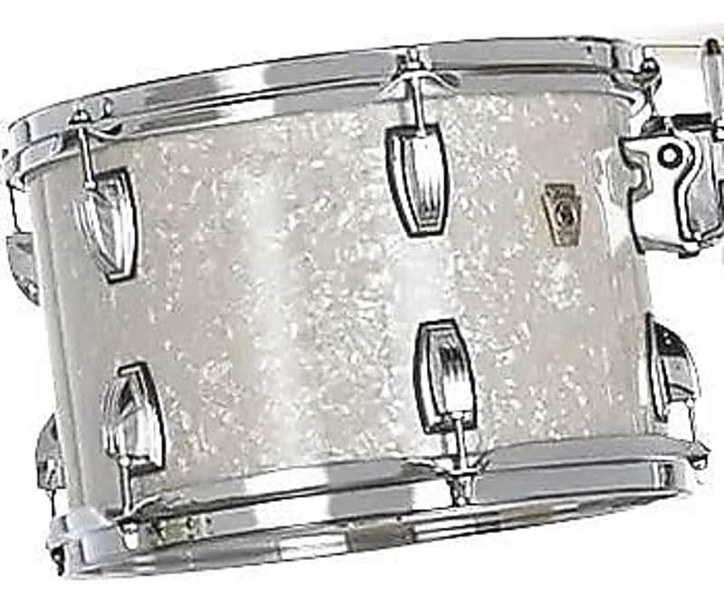 Ludwig *Pre-Order* Classic Maple 8x12" White Marine Pearl Rack Tom Drum Atlas Mount | Made in the USA | Special Order | Authorized Dealer image 1
