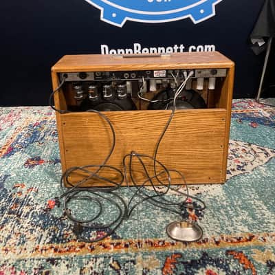 Charlie Daniels' Fender 1969 Twin Reverb Amp with Custom Cowboy Painting Front Panel 1969 - Mahogany image 9