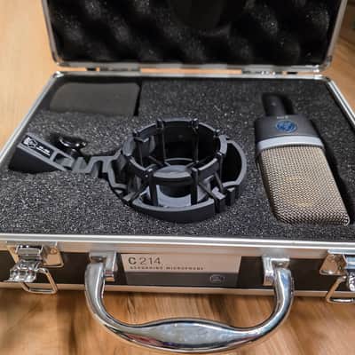 AKG C214 Large Diaphragm Cardioid Condenser Microphone 2010s - Black image 1