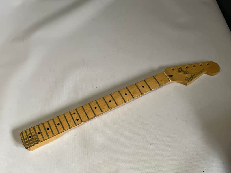 1990 Fender USA American Standard Stratocaster Guitar Neck 22 Fret Maple Board image 1
