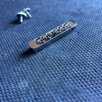 1982-83 Gibson Chrome 9 Point Tune-O-Matic Bridge & Thumbwheels for Explorer 2 E2 image 2