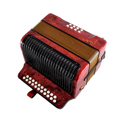 Excellent, German Made, Vintage, Top Quality, Diatonic Button Accordion Hohner Corso 8 Bass - 3 voice in G/C (Sol-Do) 21x8 buttons image 7