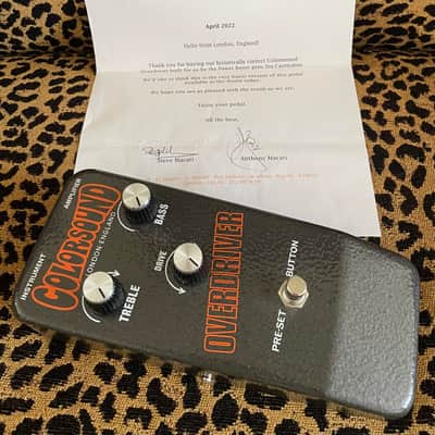 NOS Sola Sound Colorsound Vintage Series Overdriver By Stuart Castledine Unused MINT & COA Letter Marc Bolan Jeff Beck Tones image 5