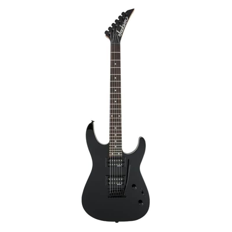 Jackson JS Series Dinky JS12 6 String Right Handed Gloss Black Electric Guitar image 1