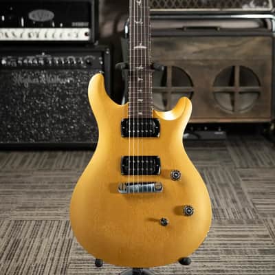 PRS SE CE 24 Solid Body Electric Guitar - Metallic Gold Stain with Gig Bag image 3