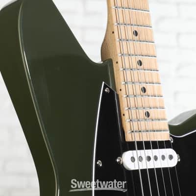 Reverend Six Gun TL Electric Guitar - Army Green with Maple Fingerboard (6GunTLAGd1) image 6
