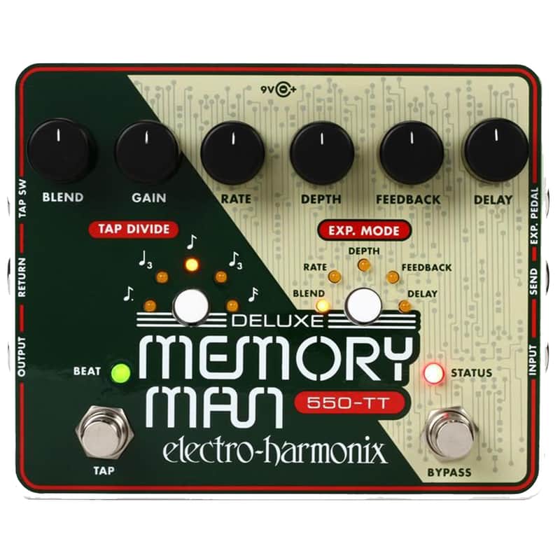 Electro-Harmonix Deluxe Memory Man 550-TT - Analog Delay Effect Pedal - New image 1