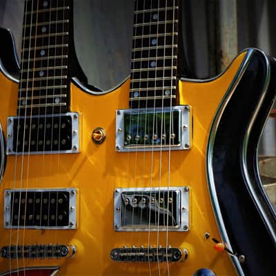 El Daga Lightshow Doubleneck 2000 Custom, Robelli. Art Collection Guitar. Only one. Unique. Rare. image 9