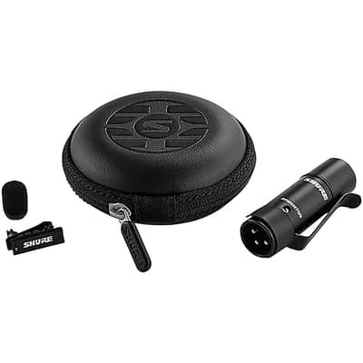 Shure UL4 UniPlex Cardioid Subminiature Lavalier Microphone with RPM400 Preamp XLR Connector Regular  Black image 4