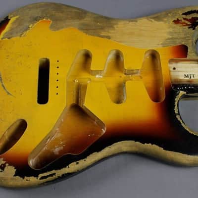 MJT Official Custom Order Vintage Aged Nitro Finish Guitar Body by Mark Jenny VTS Sunburst image 7