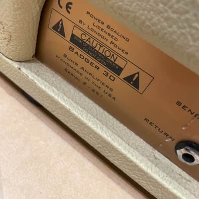 Suhr Badger 30 30-Watt Guitar Amp Head Vintage Cream image 7