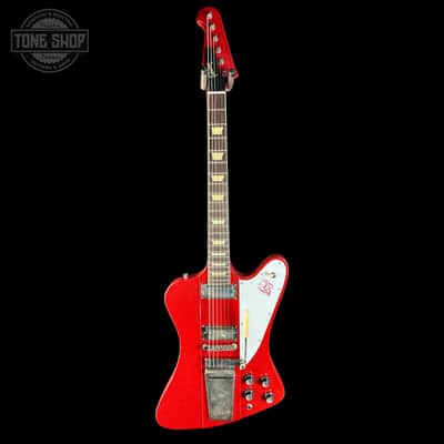 Gibson Custom 1963 Firebird V w/ Maestro Vibrola Light Aged Cardinal Red w/case 407013 image 2