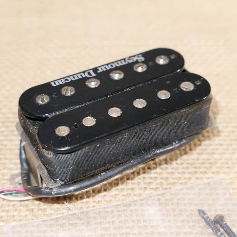 Pickup Bridge Black, 80s Seymour Duncan Vintage Duncan Distortion Same Day Shipping #DR14 image 1