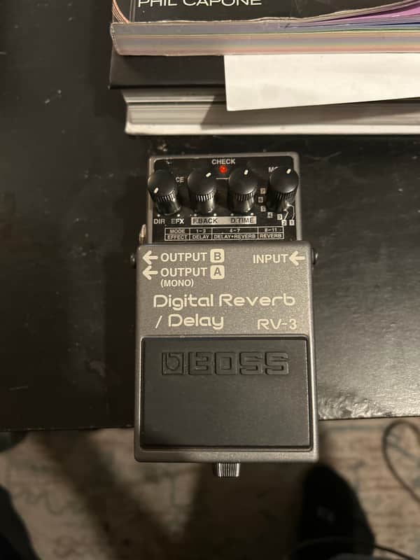 Boss RV-3 Digital Reverb/Delay (Pink or Dark Gray Label) 1994