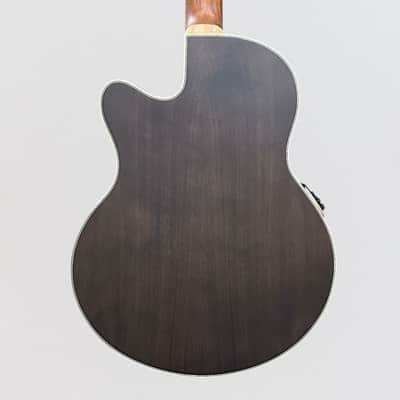 Warwick RockBass Alien Deluxe Thinline Hybrid 5 String Fretless Acoustic Electric Bass Guitar - Natural image 4