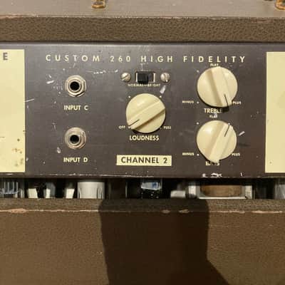Magnatone Model 260 Custom 200 Series 2-Channel 35-Watt 2x12" Guitar Combo 1950s - Brown image 8