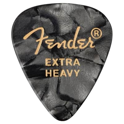 351 Shape Fender Premium Picks Extra Heavy Black Moto 12 Pack Bild 2