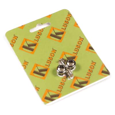 Genuine Kluson replacement Gibson strap button set (set of 2), Nickel