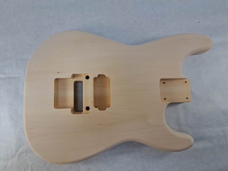 Unfinished Basswood Hxx guitar body - for Fender Strat Stratocaster neck Floyd Rose J2430 image 1