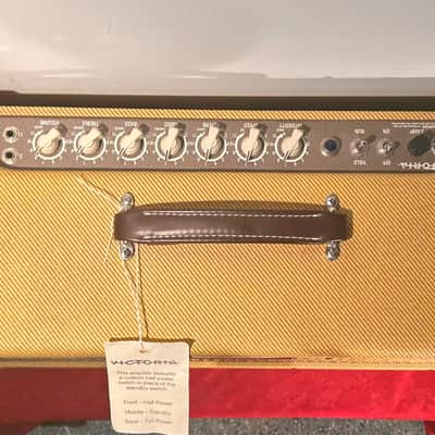 Victoria Victorilux 2 x 12 Combo Tube Amplifier - Tweed image 3