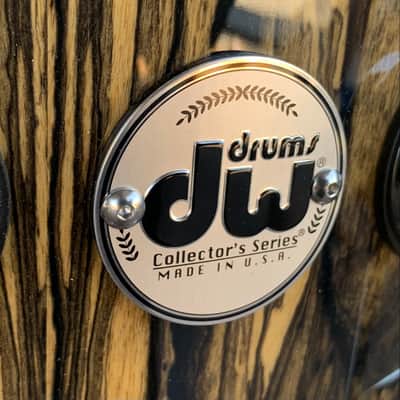 ~WOW!~ DW Collector's Series Maple VLT 6.5x14 Snare Drum in Exotic Ivory Ebony Veneer with Chrome Hardware (Rm 4) image 2