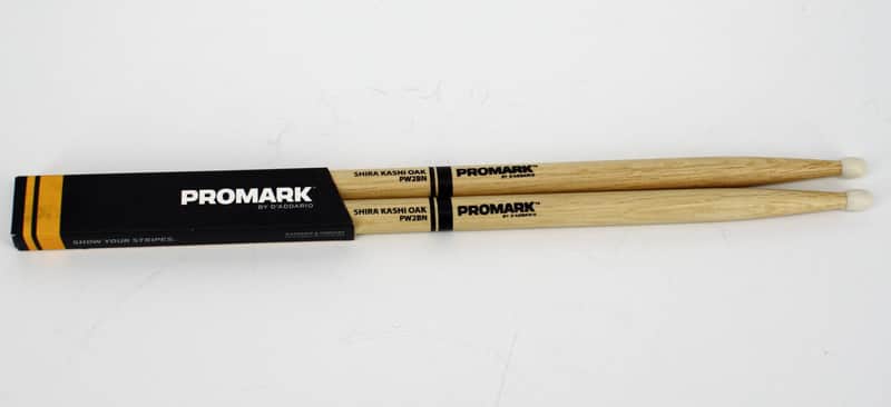 Pro-Mark PW2BN Shira Kashi Oak 2B Nylon Tip Drum Sticks 2010 - 2020 - Natural image 1
