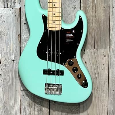 Fender American Performer Jazz Bass - Satin Surf Green with Maple Fingerboard, Help Support Small Business & Buy it Here ! image 2
