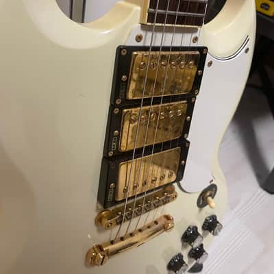 Burny Les Paul custom 61 SG 1980s - lacquer image 4