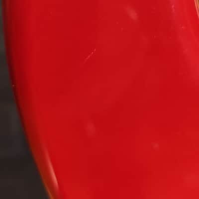 Vintage 1986 Squier MIJ Standard Stratocaster Rosewood Fretboard Torino Red w/ Fender USA OHSC image 8