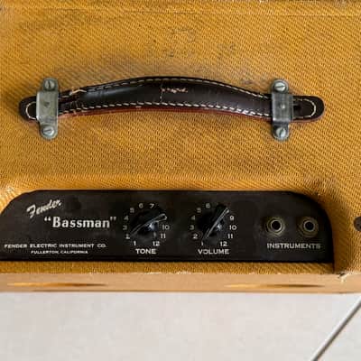 Fender Tweed Bassman 1952 - magnificent Tweed example ready to enjoy w/your Tele, Strat or P Bass ! image 11