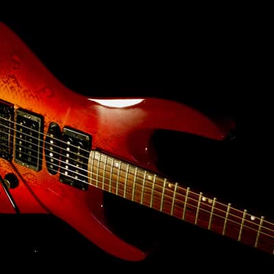 LAG ROCKLINE "Snake" 1990 Snakeskin. Handmade in France. Superstrat. Cool & Unique. image 15