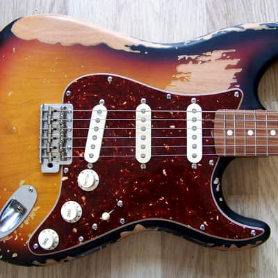 TPP John Mayer 62' Sunburst Fender USA 60's Stratocaster Tribute - Relic 'Big Dippers' image 2