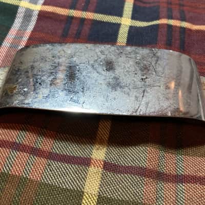 1960s-70s Vintage Fender Jazz Bass Pickup Cover Plate Ashtray Chrome image 3