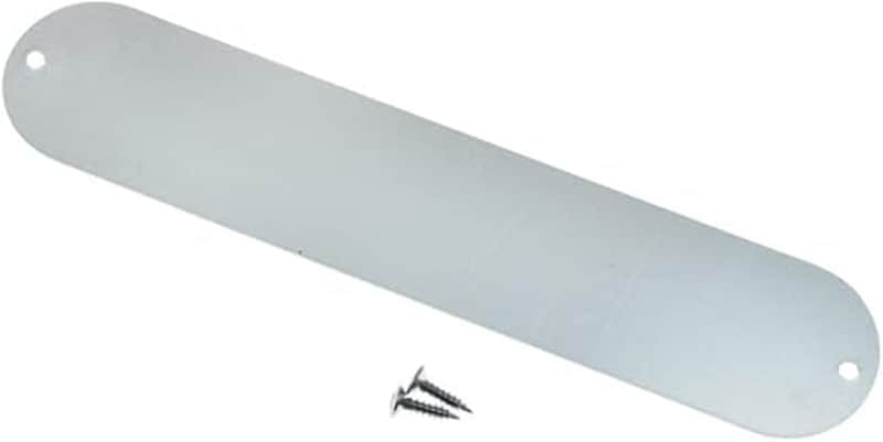 32mm Metal Blank Control Plate No Hole Aluminum Anodized Tele Control Plate for FD Telecaster Silver image 1