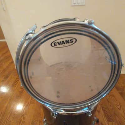 Ludwig Accent series 12 round x 10 inch rack tom gloss black excellent ! image 6
