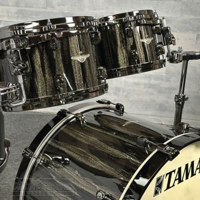 Tama Starclassic Maple 4pc Drum Set Black Clouds & Silver Linings w/Black Hw image 3