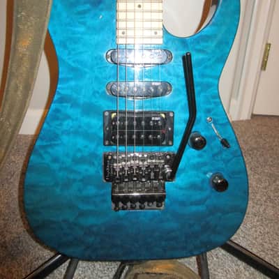 ESP LTD MH-103 QM 2008 - 2018 - See Thru Blue image 9