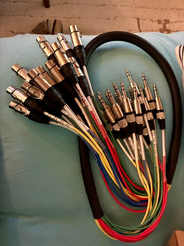 Seismic Audio SAXT-8x5F 8-Channel 1/4" TRS Male to XLR Female Snake Cable - 5'