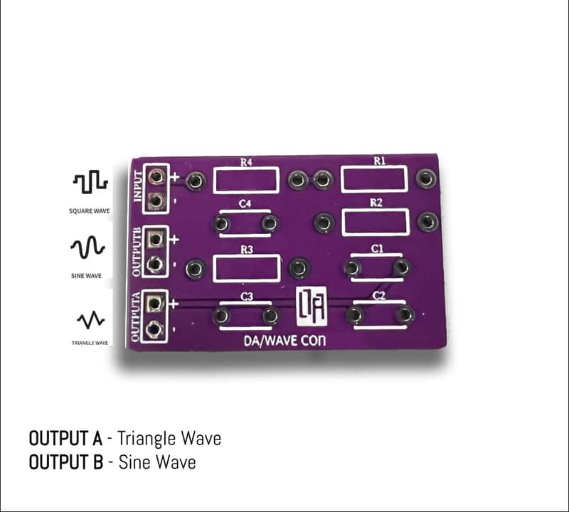 Square wave to Sine Wave / Triangle Wave Converter PCB Board image 1