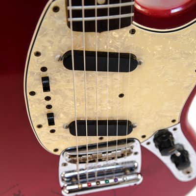 1960s Fender Mustang Dakota Red owned by Nils Lofgren image 7