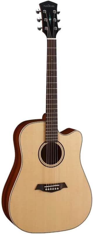 Parkwood S26GT Dreadnought Body Semi Acoustic Guitar - Natural image 1