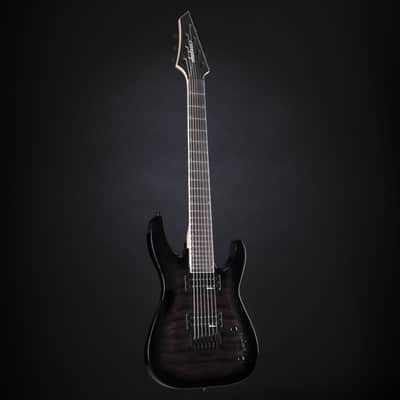 Jackson JS Series Dinky Arch Top JS22Q-7 DKA HT AM Transparent Black Burst - Electric Guitar image 9