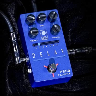 FLAMMA FS03 Electric Guitar Delay Effects Pedal with Looper Stereo Digital Sound 6 Delay Effects Storable Preset Tap Tempo Trail On True Bypass for Pedal Boards image 6