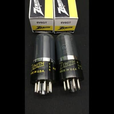 GREAT Pair ZENITH 6V6GT Vintage Amplifier Radio VACUUM TUBES Tested O.9771 image 1