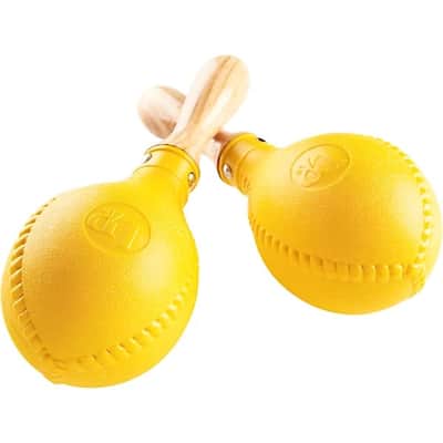 Latin Percussion LP281 Professional Maracas - Yellow/Natural image 2
