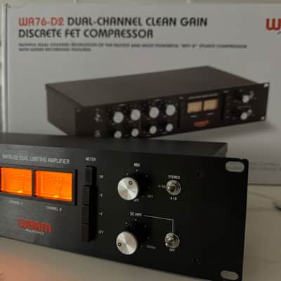 Warm Audio WA76-D2 Stereo FET Compressor 2024 - Present - Black image 3