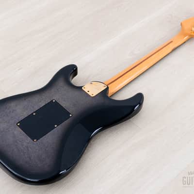 1990 Fender Pro Feel Stratocaster STR-680 SSH Blueberry Sunburst w/ Floyd Rose, Japan MIJ Fujigen image 14